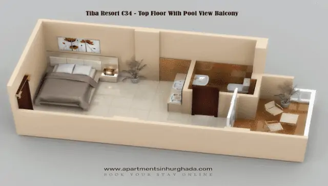 Floor Plan - Tiba Resort C34 - Holiday Rentals in Hurghada Online - www.apartmentsinhurghada.com -3 Floor Plan - Tiba Resort C34 - Holiday Rentals in Hurghada Online - www.apartmentsinhurghada.com -