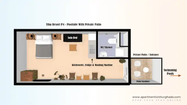 Floor Plan - Tiba Resort P4 - Holiday Rentals in Hurghada Online - www.apartmentsinhurghada.com -2 Floor Plan - Tiba Resort P4 - Holiday Rentals in Hurghada Online - www.apartmentsinhurghada.com -