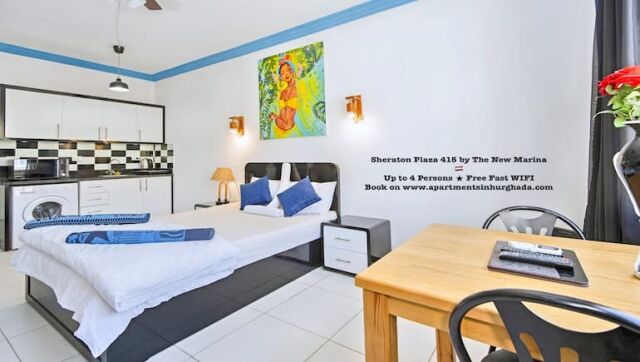 Sheraton Plaza 415 by The New Marina - Short-Term Rental in Central Hurghada - Free Fast WIFI - Swimming Pool - Book on www.apartmentsinhurghada.com - 9 Sheraton Plaza 415 by The New Marina - Short-Term Rental in Central Hurghada - Free Fast WIFI - Swimming Pool - Book on www.apartmentsinhurghada.com -